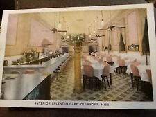 Postcard Interior Splendid Cafe in Gulfport, Mississippi~139393 picture