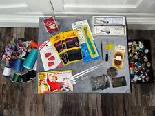 Retro Sewing Tools Lot, Old-fashioned Supplies Bundle, Vtg. Craft thread lot picture