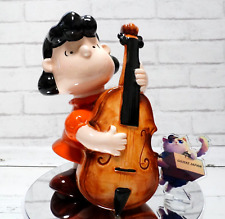 Snoopy  Peanuts Lucy playing the cello Vintage Ceramic Figure 7.8