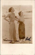 RPPC Chicago Municipal Airport Harry Ruth Tarmac Plane 1936 Arkdale Postcard V13 picture