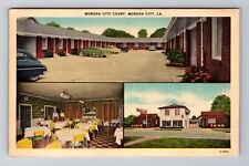 Morgan City LA-Louisiana, Morgan City Courts, Advertising c1959 Vintage Postcard picture