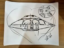 Original Signed Bob Lazar UFO Sport Model Print - Area 51, UAP, Disclosure picture