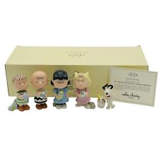 Lenox Peanuts It’s The Easter Beagle, Charlie Brown Set Of 5 Figurines NEW NIB picture