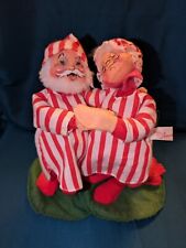 Annalee Santa & Mrs. Claus Christmas Dolls Vintage 1987  picture