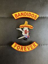 MC BANDIDOS support 1% outlaw biker's hat jacket vest pin badges metal patches picture