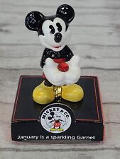 Disney January is a Sparkling Garnet  Mickey Mouse Birthstone Enesco picture