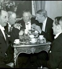 The gentlemen gathered for coffee and brandy. L... - Vintage Photograph 650669 picture