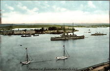 Haulbowline Queenstown Harbour County Cork Ireland Navy ship sailboats c1910 picture