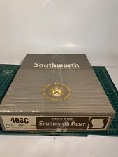 Southworth 403C Vintage Typewriter Paper 20lb Heavy 25% Cotton 500 Pages Booklet picture