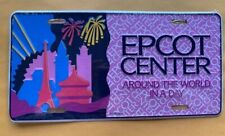 Disney Epcot Center Around the World in a Day Metal License Plate new, sealed picture