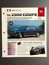 1961 - 1968 Fiat 2300 Coupe IMP 