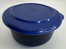 Tupperware Preludio Sheerly Elegant #2211 Bowl & Lid Sapphire Blue 450ML VTG NOS picture
