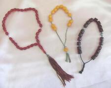 ANTIQUE SET OF 3 PRAYER BEADS ROSARIES  picture