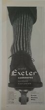 1954 men's Exeter cashmere striped socks vintage fashion ad picture