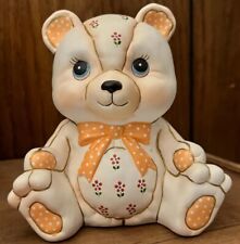 Teddy bear piggy bank Vintage Ceramic picture