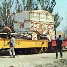 1970s Two Elephants Loading Pulling Wagon Circus World Museum Baraboo Wisconsin picture