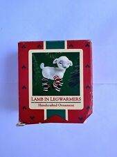Hallmark Keepsake Ornament Lamb in Leg Warmers Christmas Ornament 1985 Legwarmer picture
