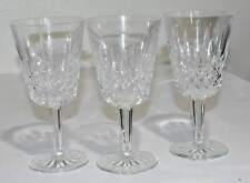 WATERFORD Crystal Lismore Water Wine Goblet Glass (3) - 6 7/8