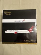 Boeing 787-9 Virgin Atlantic G-VNEW Gemini200 With Stand 1:200 New Very Rare picture