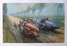 1922 French Grand Prix F Gordon CROSBY Art Print Felice NAZARRO FIAT BUGATTI picture