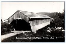c1910's Androscoggin River Bridge Errol New Hampshire NH RPPC Photo Postcard picture