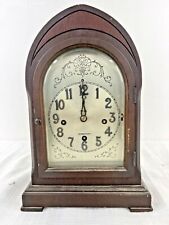 Antique Herschede Hall Clock Model 20 Westminster Mantle Chime 1915 picture