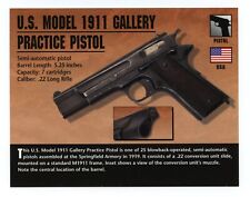 U.S. Model 1911 Gallery Practice Pistol Atlas Classic Firearms Card picture