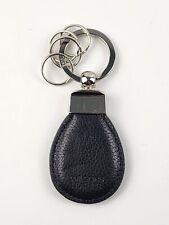 Wilson's Leather black leather keychain key ring fob luggage tag picture