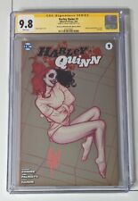 Harley Quinn #1 CGC 9.8 SS La Mole foil Signed by Adam Hughes (Red) picture