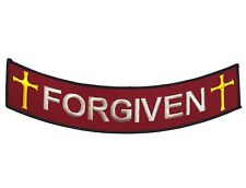 Religious Christian Forgiven 2 Cross 10 inch Patch PW LD5 picture