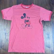 Disneyland Resort Vintage Mickey Mouse Medium Vintage Red T Shirt Faded Look picture
