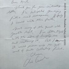 Clive Cussler Letter to Fan, Stamped Envelope, Paradise Valley, AZ  ALS  1993 picture