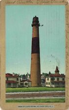 Absecon Lighthouse New Jersey Ullman's Gold Border Series #3069 NJ Postcard picture