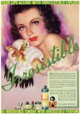 IRRESISTIBLE BEAUTY AIDS great high quality 8x10 vintage ad from 1937 -- va046 picture