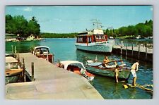 Sunapee Harbor NH-New Hampshire, MV Mt Sunapee II, Vintage Postcard picture