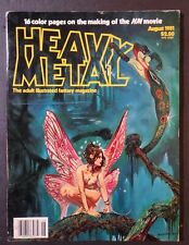 HEAVY METAL MAGAZINE AUG 1981 FIRST APP TAARNA ADULT ILLUSTRATED FANTASY VF picture