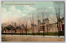 Deaf and Dumb Ohio State Institute Asylum School Columbus OH Postcard c1908-10's picture