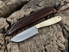 9'' Custom Made Fixed Blade Hunting Bushcraft Camping Survival Bone Handle Knife picture