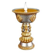 1pc 6.2in Tibetan Led Candle Butter Lamp Smokeless and Fireless Buddhist Decor picture