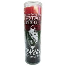 Veladora Triple Reversible / Triple Action Reversible Candle Red/Green/Black picture