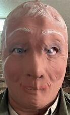 CREEPY Don Post Vintage 1980 Old Elderly Gray Haired Man Halloween Latex Mask picture