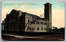1909 Great Hall Queen's University At Kingston Ontario Canada Postcard G206 picture