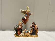 Nativity Figurine Guardian Angel Watching Over Mary Joseph Baby Jesus Christmas picture