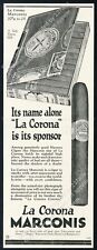 1931 La Corona Marconis cigar box photo Havana Cuban cigars vintage print ad picture