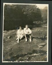 1920s Hawaii, Photo #18: Mrs. Dwight and Mr. Weller by the river picture