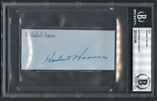 Herbert Hoover signed autograph 2x4 cut 31st President of the United States BAS picture