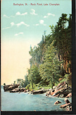Old Vintage Postcard Burlington Rock Point Lake Champlain Vermont VT 1910's picture