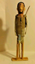 Charming Hand Carved African Folk Art Doll/Statue ~ Hunter Man Figure picture