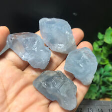 4pcs 102g Natural Beautiful Blue Celestite rough Crystal Mineral Specimen 04 picture