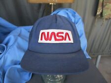 Vtg NASA 70s 80s Mesh Back Snap Back Cap, Trucker Hat picture